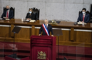 Piñera durante el discurso de Cuenta Pública - Crédito: Presidencia Chile